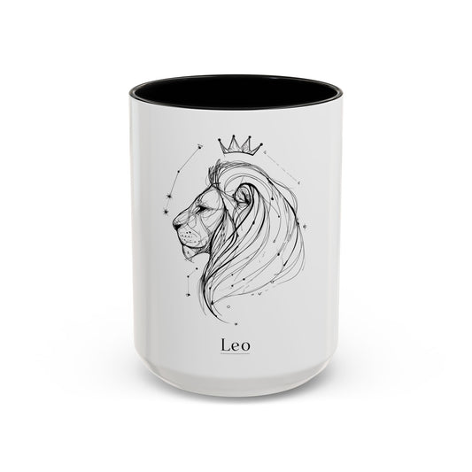 Leo Zodiac Coffee Mug - Astrology Lover Gift, Birthday Mug, Custom Star Sign, Horoscope Cup, Celestial Decor