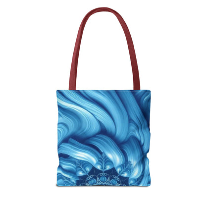 Water Element Serene Ocean Waves Tote Bag - Elemental Flow Eco-Friendly Bag, Aquatic Energy Gift, Celestial Ocean Design