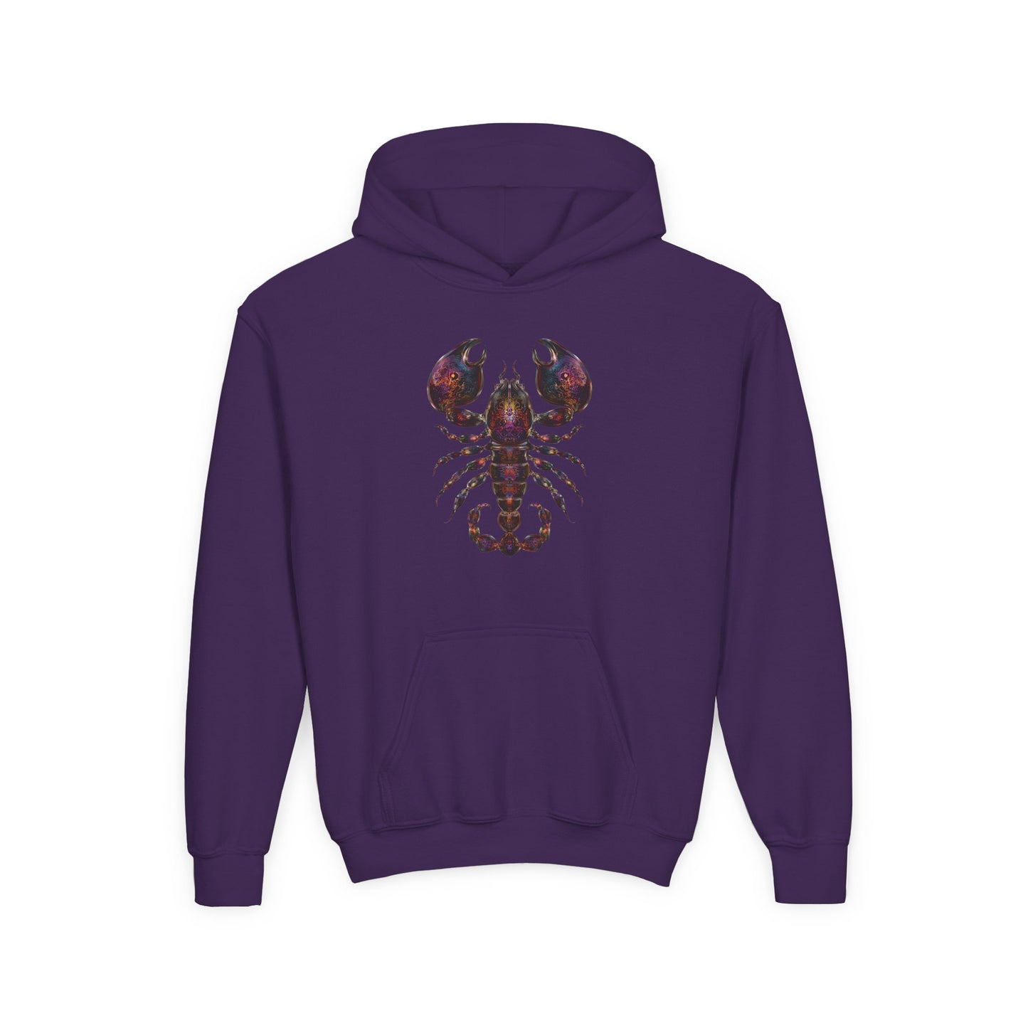 Water Element Scorpio Youth Hoodie | ♏ Mystical Scorpion | Psychedelic Zodiac Sweatshirt