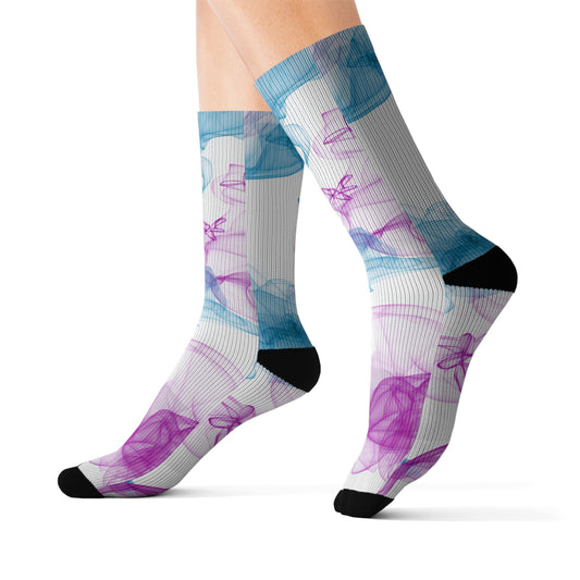 Artistic Sublimation Socks with Colorful Smoke Design, Gift for Sock Lovers, Fashionable Women's Accessories, Unique Gift for [...]