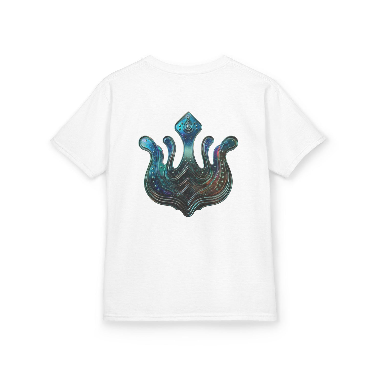 Air Element Aquarius Kids Tee | ♒ Cosmic Waves | Psychedelic Youth Shirt