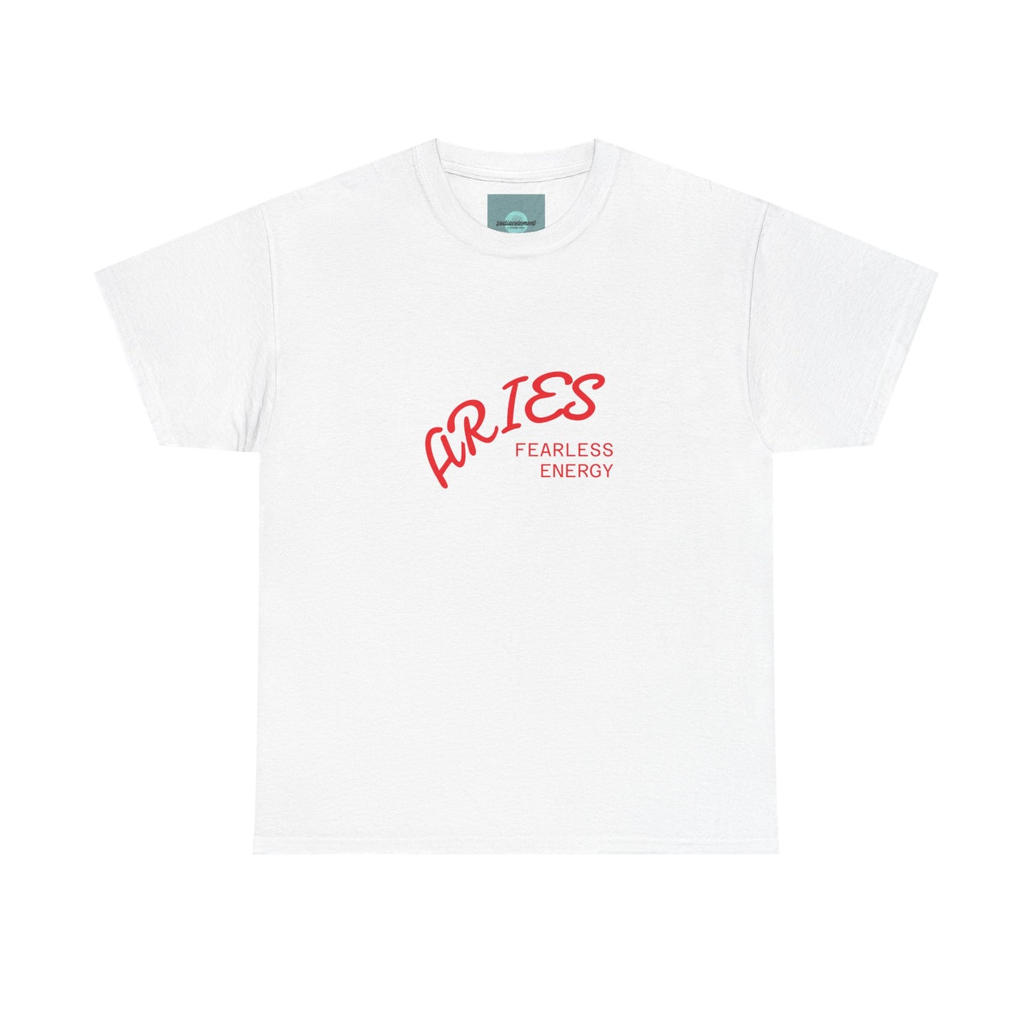 Customisable Aries Fearless Energy Tee, Unisex Cotton T-shirt, Zodiac Sign Gift, Astrology Apparel, Trendy Graphic Tee, Birthday Gift