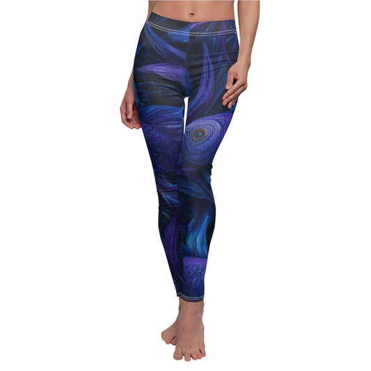 Water Element Pisces Leggings | ♓ Vibrant Artistic | Psychedelic Workout Tights