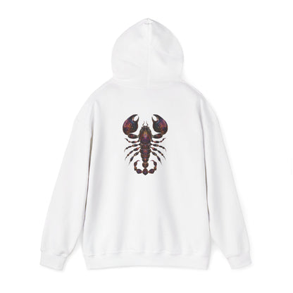Water Element Scorpio Hooded Sweatshirt | ♏ Mystical Scorpion | Psychedelic Zodiac Hoodie