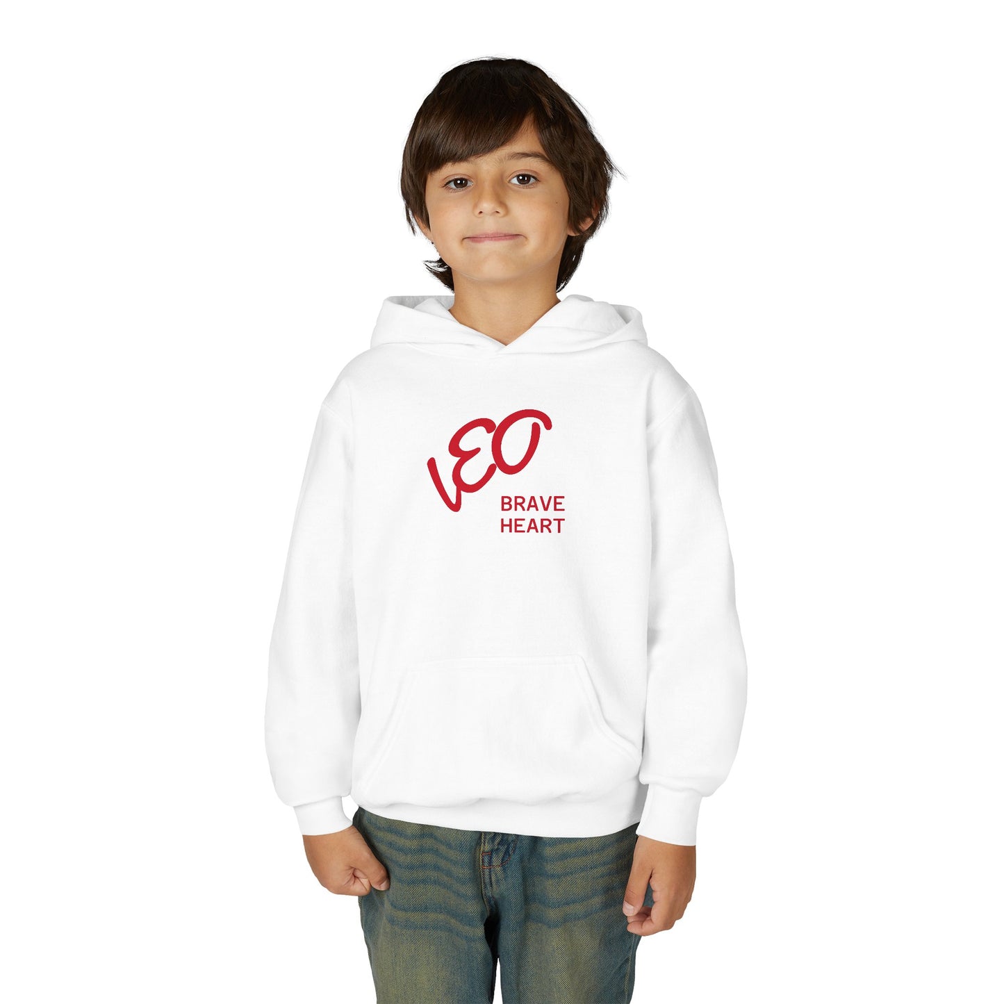 Fire Element Leo Youth Hoodie | ♌ Brave Heart | Psychedelic Zodiac Sweatshirt