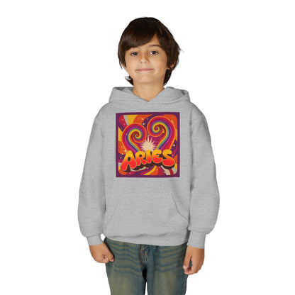 Aries Zodiac Hoodie, Youth Astrology Sweatshirt, Celestial Gift, Horoscope Apparel, Astrology Clothing, Birthday Gift for Aries