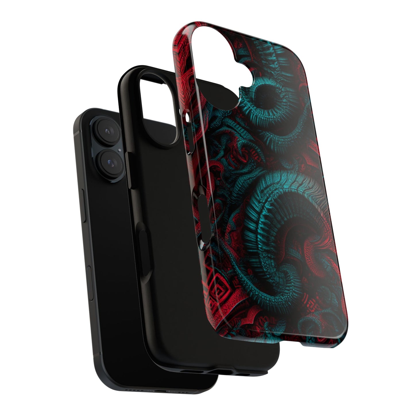 Air Element Gemini Tough Phone Case | ♊ Twin Currents | Psychedelic Protection