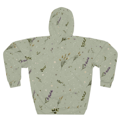 Floral Print Unisex Hoodie | Cozy Nature-Inspired Pullover | Great for Spring, Outdoor Adventures, Gifts, Casual Wear, Floral Lover