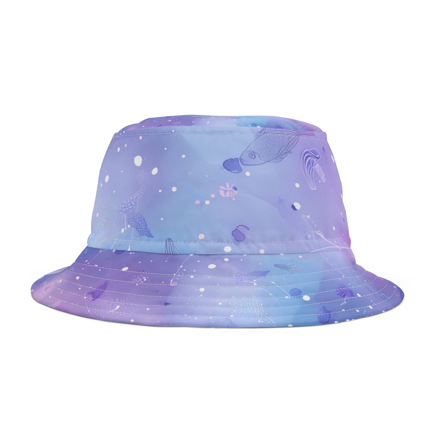 Cosmic Print Bucket Hat, Stylish Headwear, Trendy Summer Accessory, Perfect for Festivals, Outdoor Adventures, Gift for Space Lovers