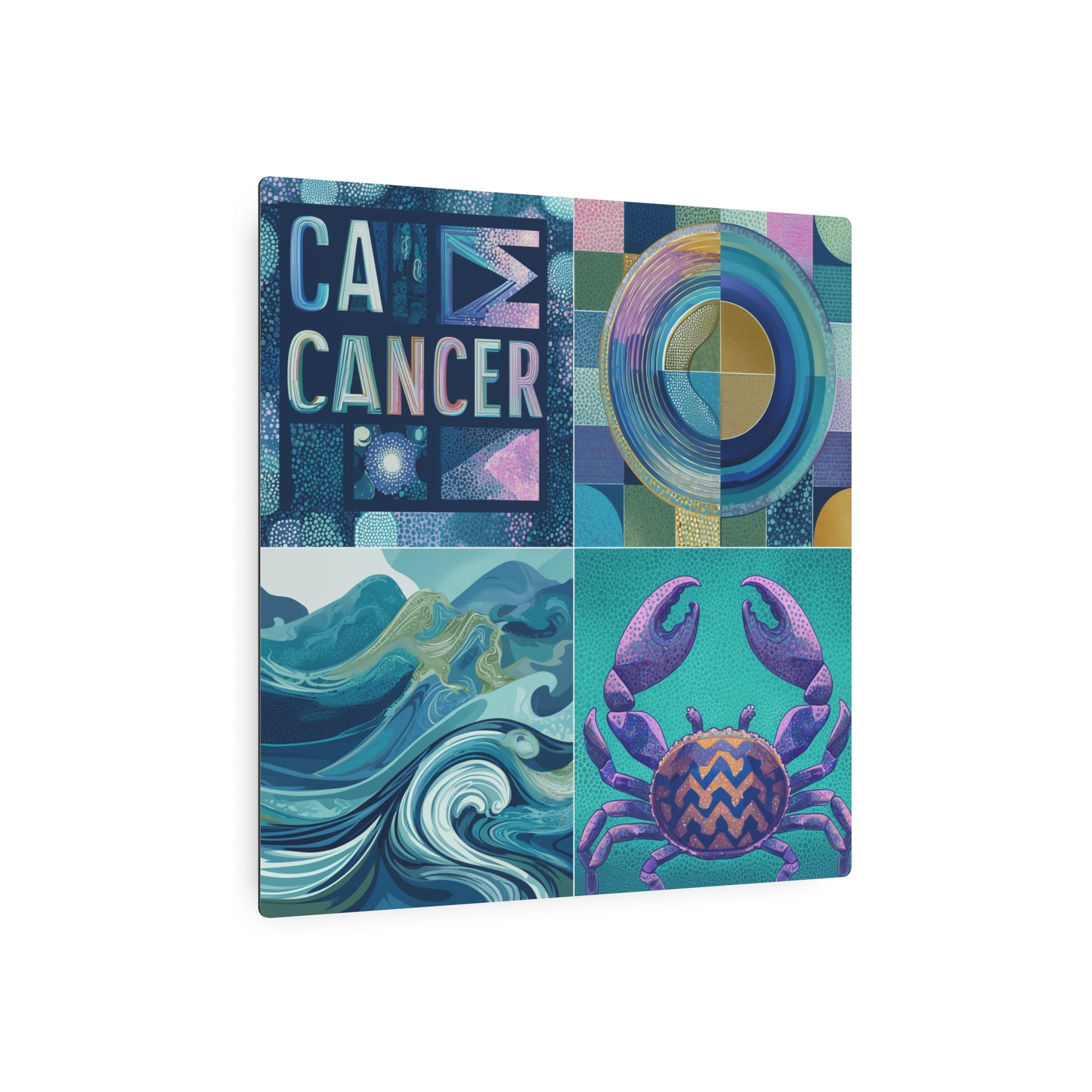 Cancer Zodiac Metal Art Sign, Home Decor, Personalized Gift, Astrology Wall Art, Zodiac Sign Decor, Birthday Gift