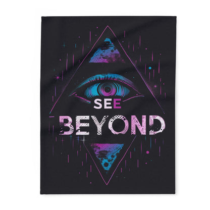 Cosmic Arctic Fleece Blanket | Warm & Cozy Home Decor, Perfect for Chill Nights, Gift for Dreamers, Celestial Art, Unique Throw