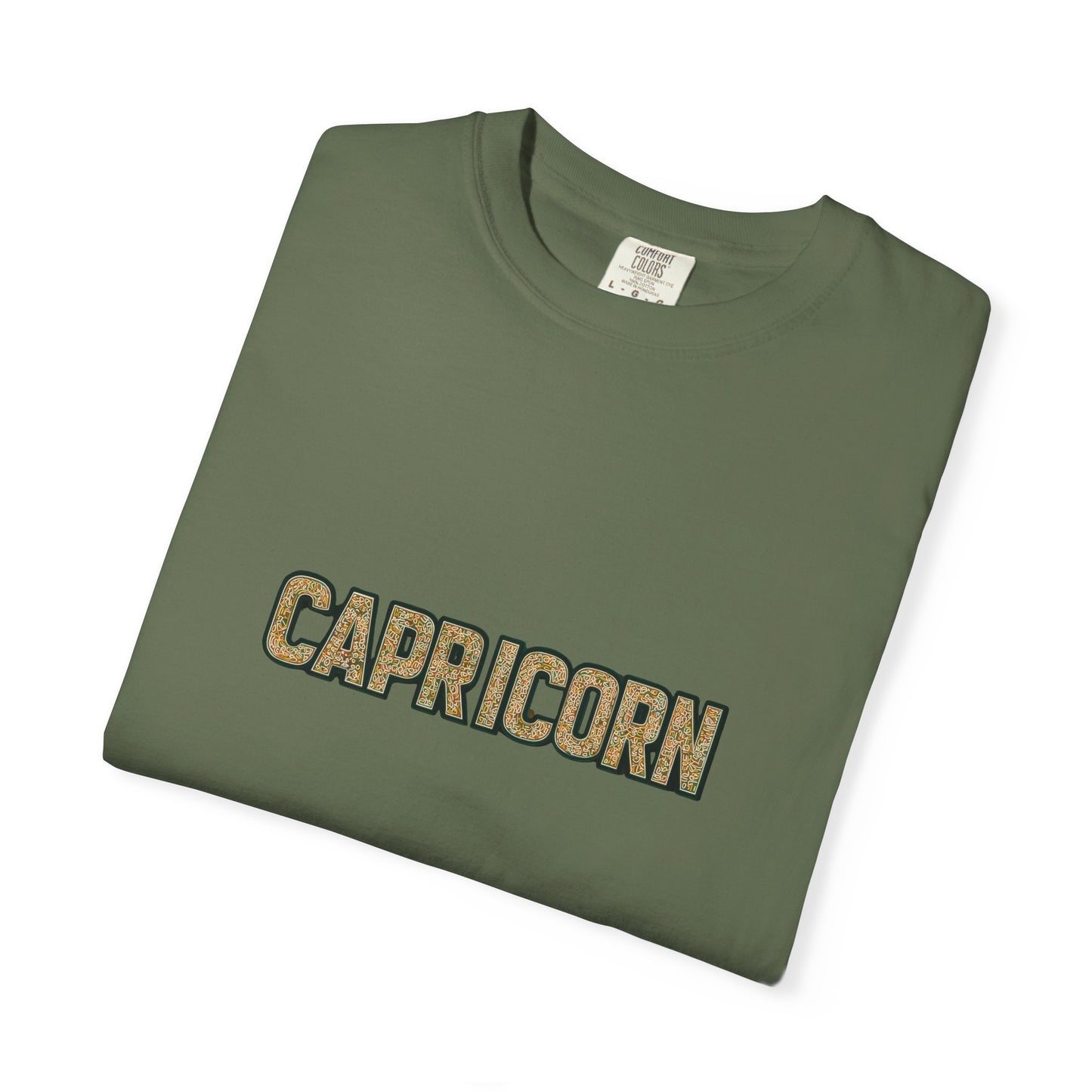 Capricorn Garment-Dyed T-Shirt, Zodiac Sign Tee, Astrology Gift, Unisex Shirt, Birthday Gift, Casual Wear