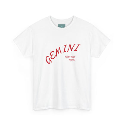 Gemini Curiosity Tee | Unisex Heavy Cotton Shirt for Astrology Lovers, Zodiac Gift, Birthday Apparel, Casual Wear, Unique Graphic Tee