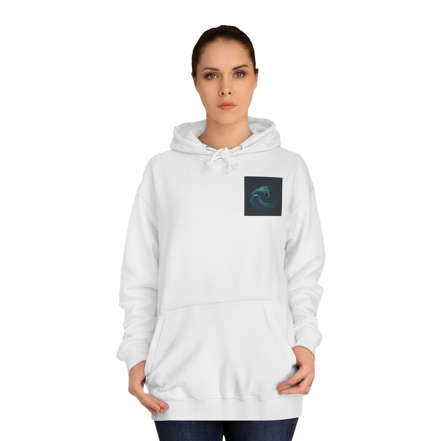 Water Element Cosmic Wave Unisex Hoodie - Elemental Flow Sweatshirt, Aquatic Energy Gift, Celestial Tide Design