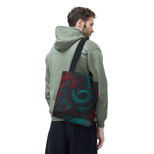 Fire Element Aries Tote Bag | ♈ Mystical Swirl | Psychedelic Carryall