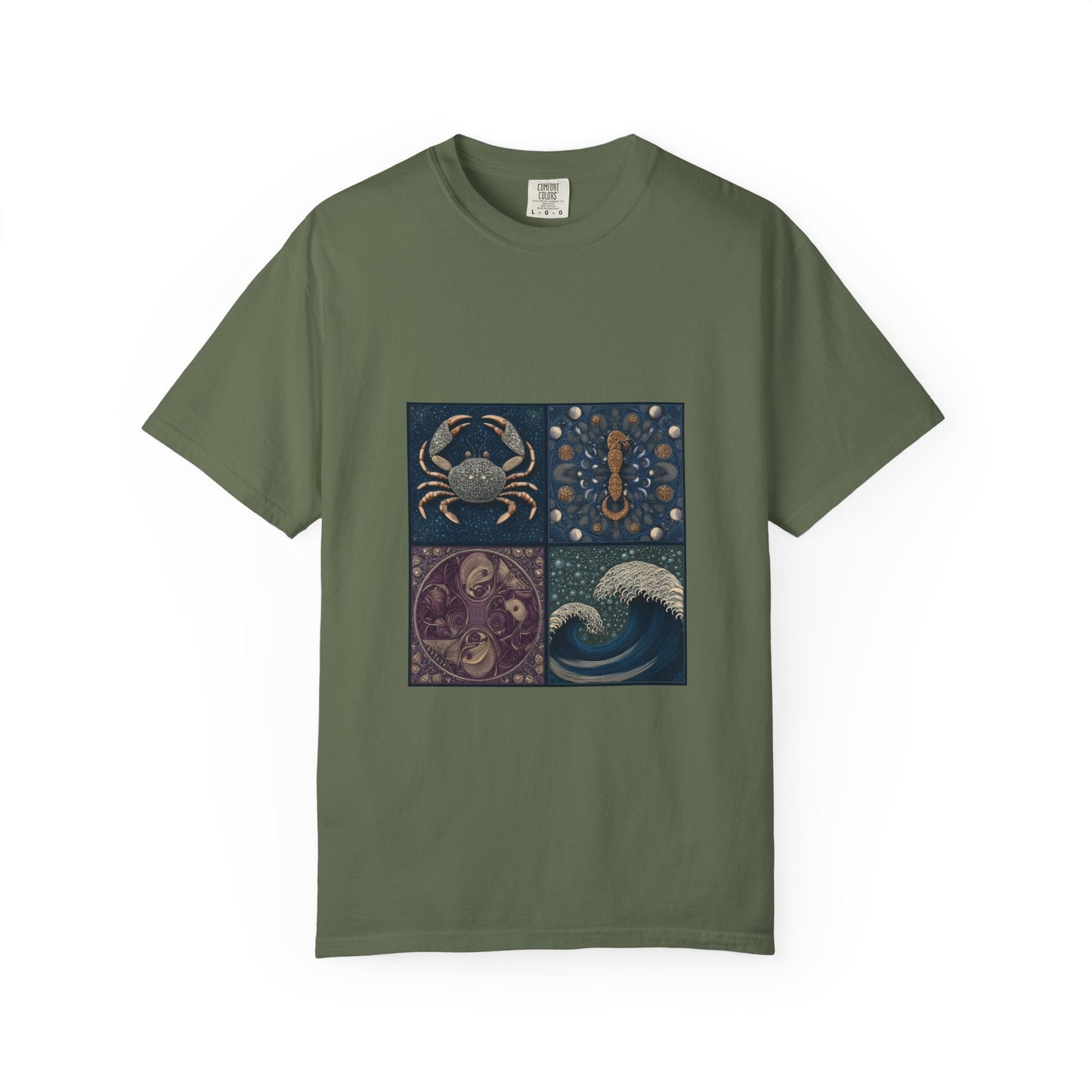 Ocean-Inspired Graphic T-Shirt for Nature Lovers, Beach Vibes, Summer Apparel, Astrology Gift, Unisex Casual Wear