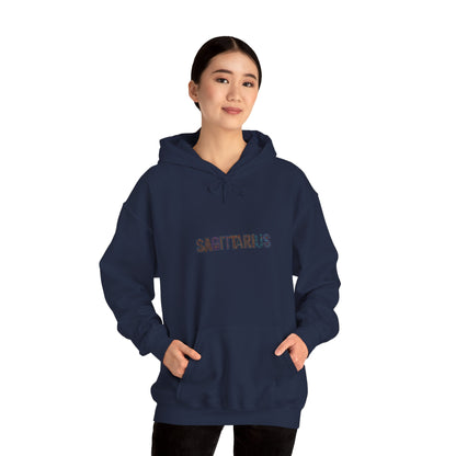 Sagittarius Retro Hooded Sweatshirt - Astrology Gift, Zodiac Apparel, Unisex Hoodie, Cozy Fashion, Horoscope Merchandise