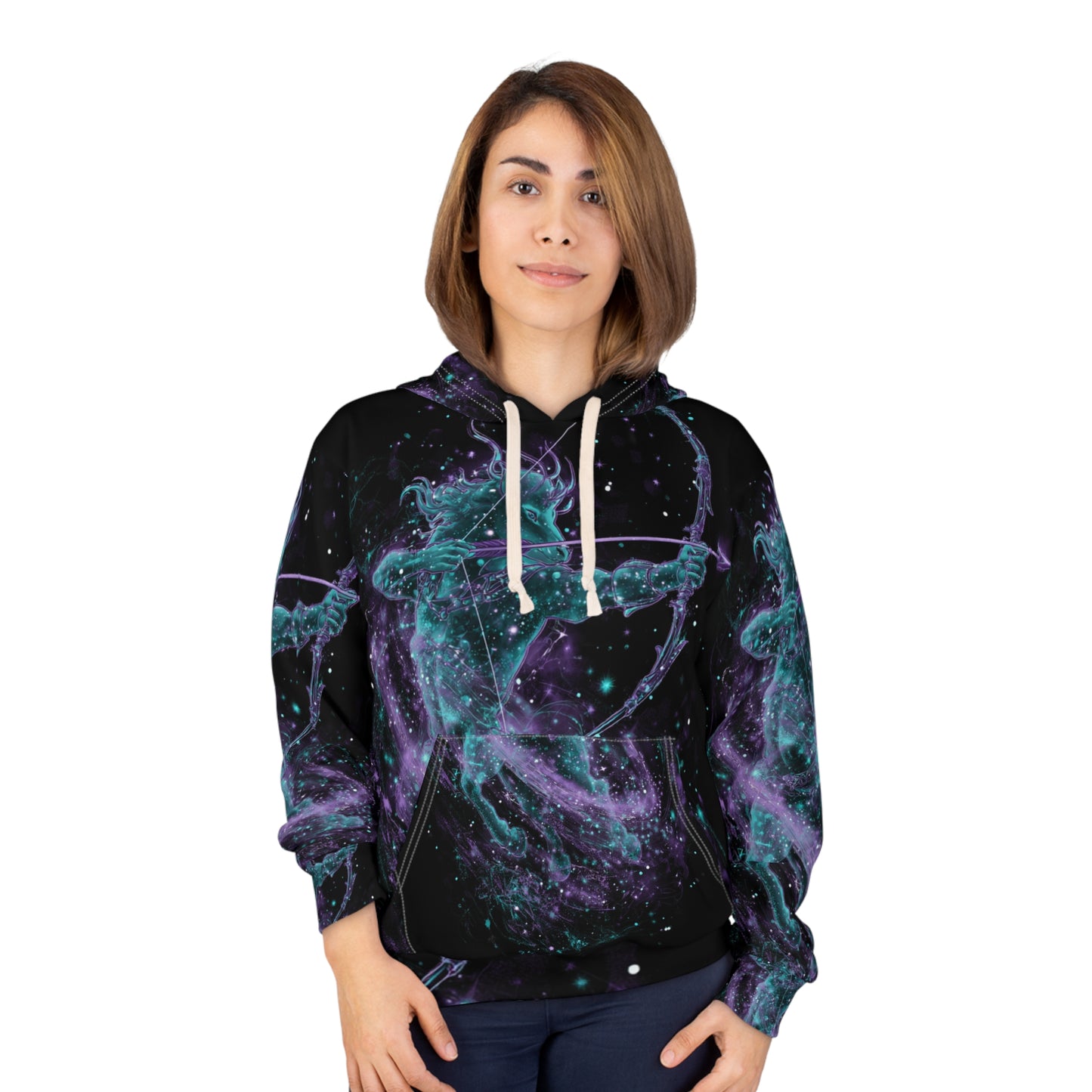 Sagittarius Fire Element Cosmic Archer Hoodie - Zodiac Explorer Pullover, Astrology Gift, Celestial Adventure Design