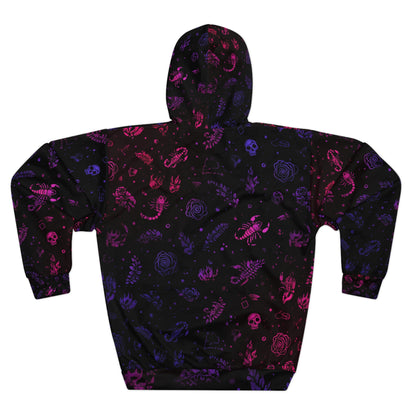 Mystical Creatures Unisex Pullover Hoodie - Perfect for Halloween, Cozy Fall Days, Gifts for Gamers, Unique Apparel, Festival Wear