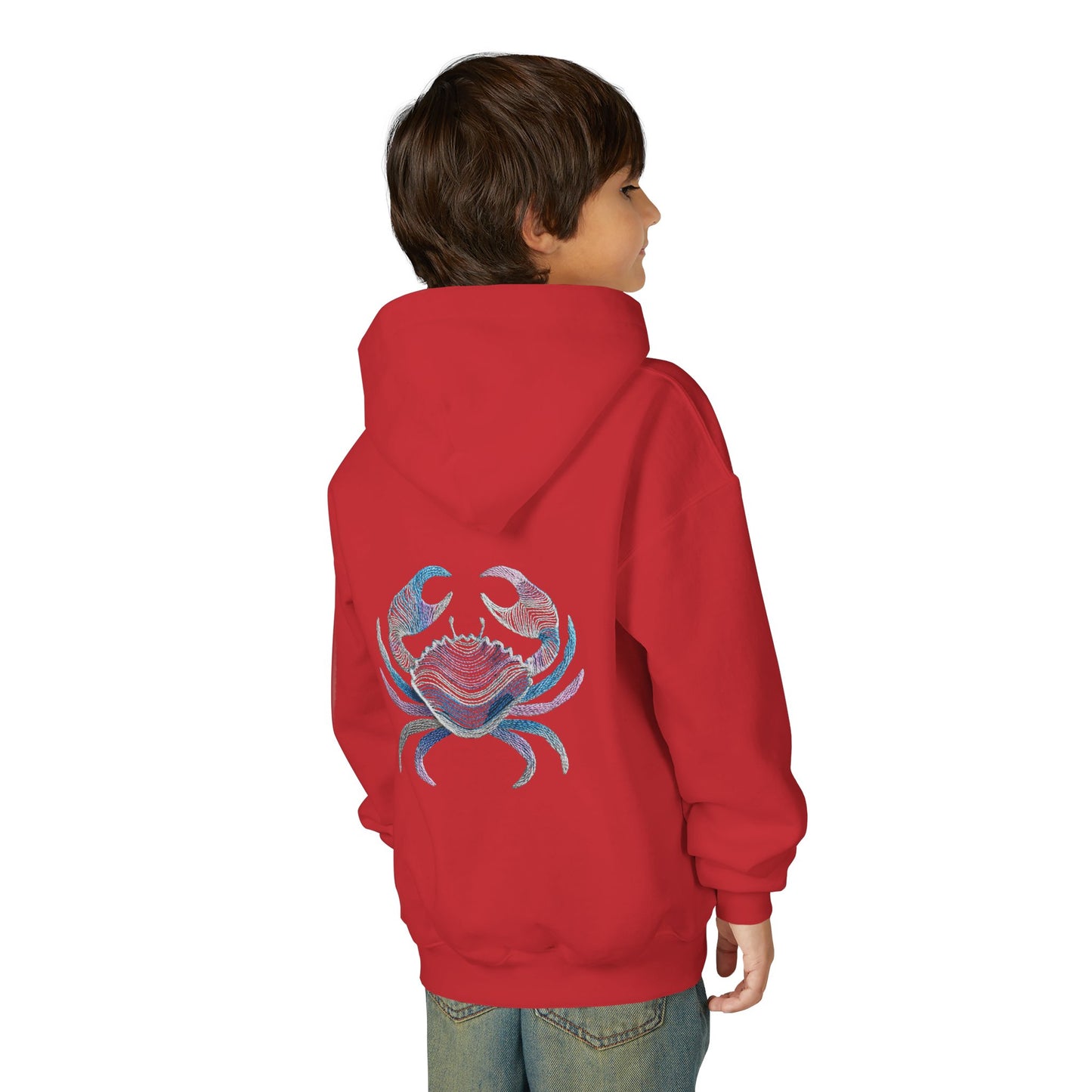 Water Element Cancer Youth Hoodie | ♋ Gentle Shield | Psychedelic Zodiac Sweatshirt