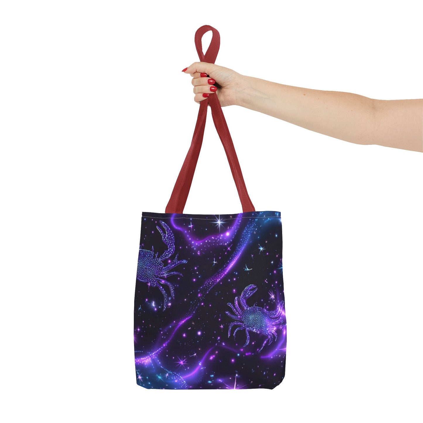 Water Element Cancer Tote Bag | ♋ Cosmic Crab | Psychedelic Shopping Bag