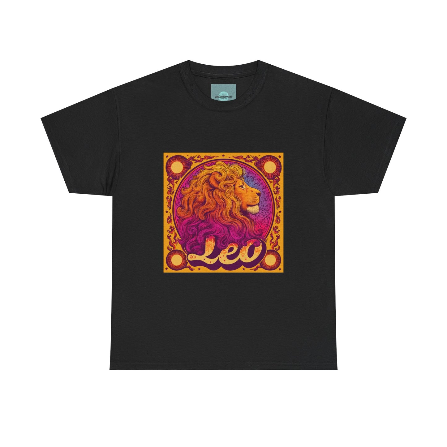 Leo Zodiac Tee - Unisex Heavy Cotton Tee, Astrology Shirt, Horoscope Gift, Leo Birthday Celebration, Casual Everyday Wear