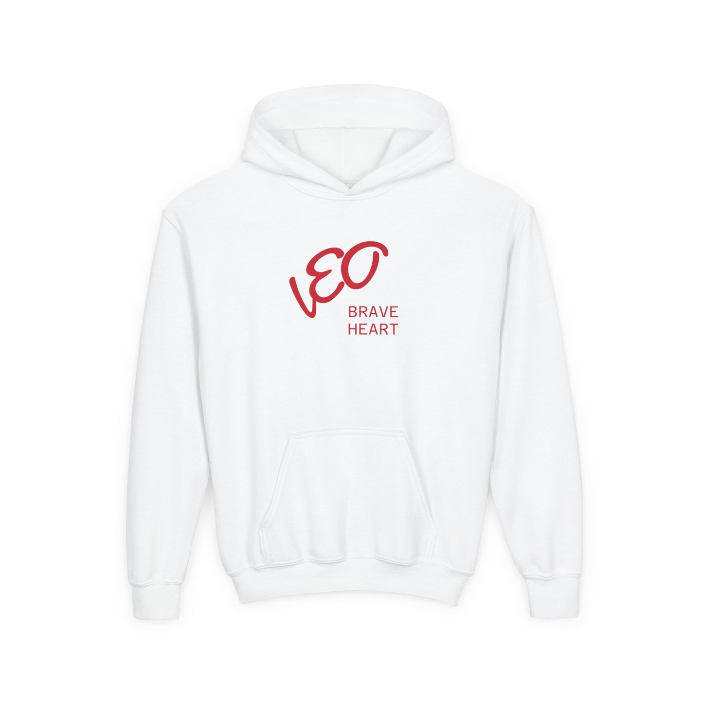 Fire Element Leo Youth Hoodie | ♌ Brave Heart | Psychedelic Zodiac Sweatshirt