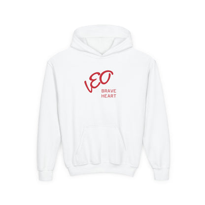 Fire Element Leo Youth Hoodie | ♌ Brave Heart | Psychedelic Zodiac Sweatshirt