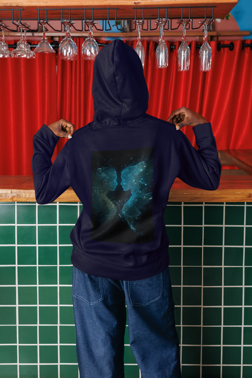 Gemini Air Element Cosmic Vibes Hoodie - Zodiac Communicator Pullover, Astrology Gift, Celestial Duality Design