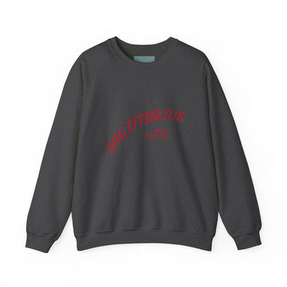 Fire Element Sagittarius Crewneck Sweatshirt | ♐ Freedom Spirit | Psychedelic Zodiac Apparel
