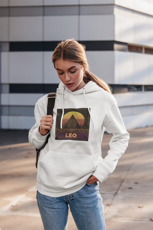 Leo Pyramid Hoodie - Unisex Zodiac Sweatshirt