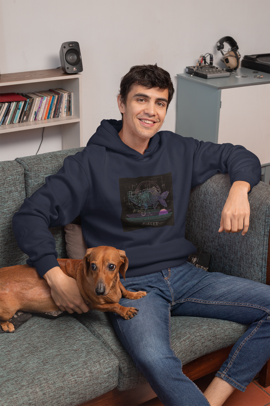 Pisces Cosmic Vibes Hoodie - Unisex Water Sign Design