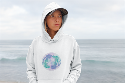 Water Element Pisces Hoodie | ♓ Whimsical Fish | Psychedelic Hooded Sweatshirt