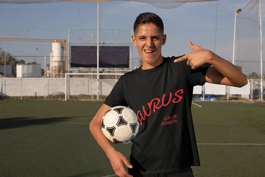 Taurus Kids Tee - Calm Power Graphic, Astrology Shirt, Zodiac Sign Gift, Birthday Apparel, Trendy Kids Wear