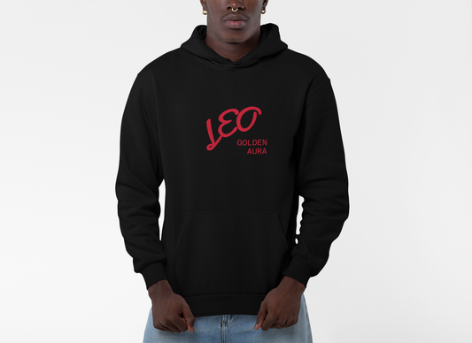 Fire Element Leo Hooded Sweatshirt | ♌ Brave Heart | Psychedelic Zodiac Hoodie