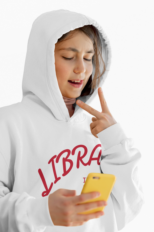 Air Element Libra Toddler Hoodie | ♎ Harmony Scales | Psychedelic Zodiac Sweatshirt