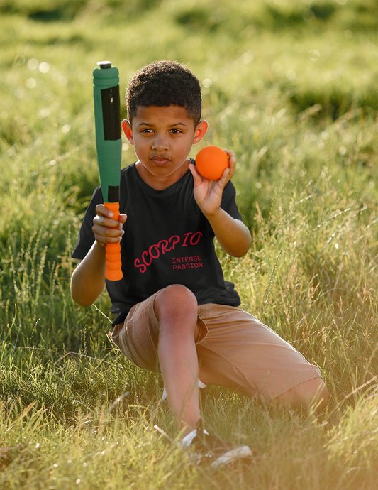 Water Element Scorpio Kids Tee | ♏ Mystical Scorpion | Psychedelic Youth Shirt