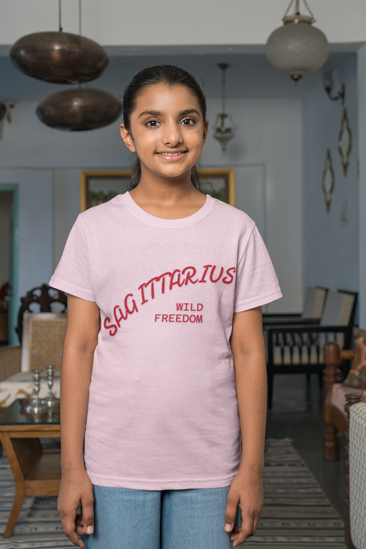 Fire Element Sagittarius Kids Tee | ♐ Wild & Free | Psychedelic Youth Shirt