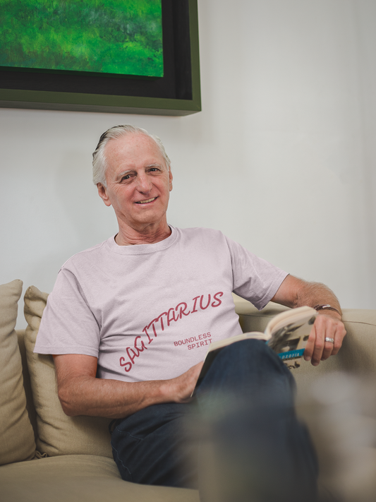 Fire Element Sagittarius Unisex Tee | ♐ Archer's Spirit | Psychedelic Zodiac Shirt