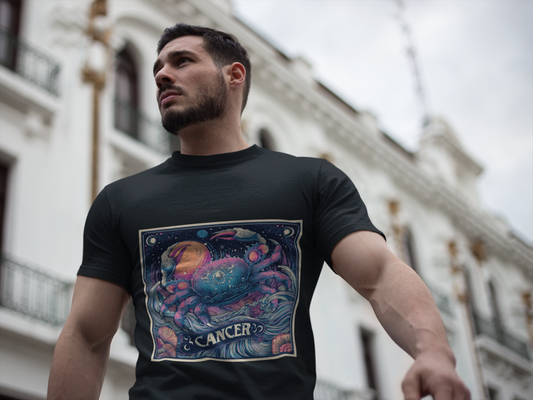 Astrological Cancer Tee, Zodiac Sign Shirt, Astrology T-Shirt for Crab Lovers, Birthday Gift, Unisex Astrology Clothing