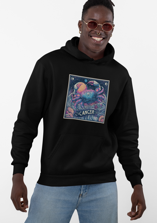 Cancer Zodiac Hoodie, Unisex Astrology Sweatshirt, Horoscope Gift, Cosmic Style, Astrology Apparel, Birthday Gift