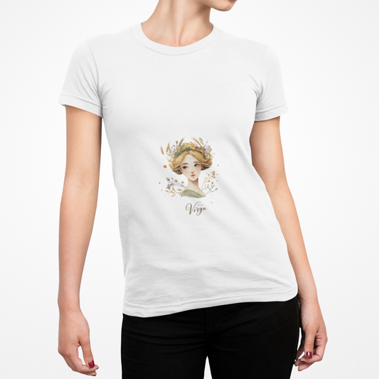 Virgo Zodiac Organic T-Shirt, Astrology Tee, Virgo Gift, Sustainable Fashion, Horoscope Top, Eco-Friendly Apparel
