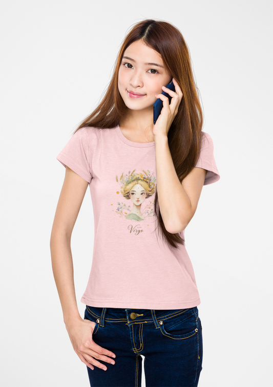 Whimsical Graphic Tee, Women’s Art Shirt, Floral Illustration Top, Cute Casual Wear, Gift for Her