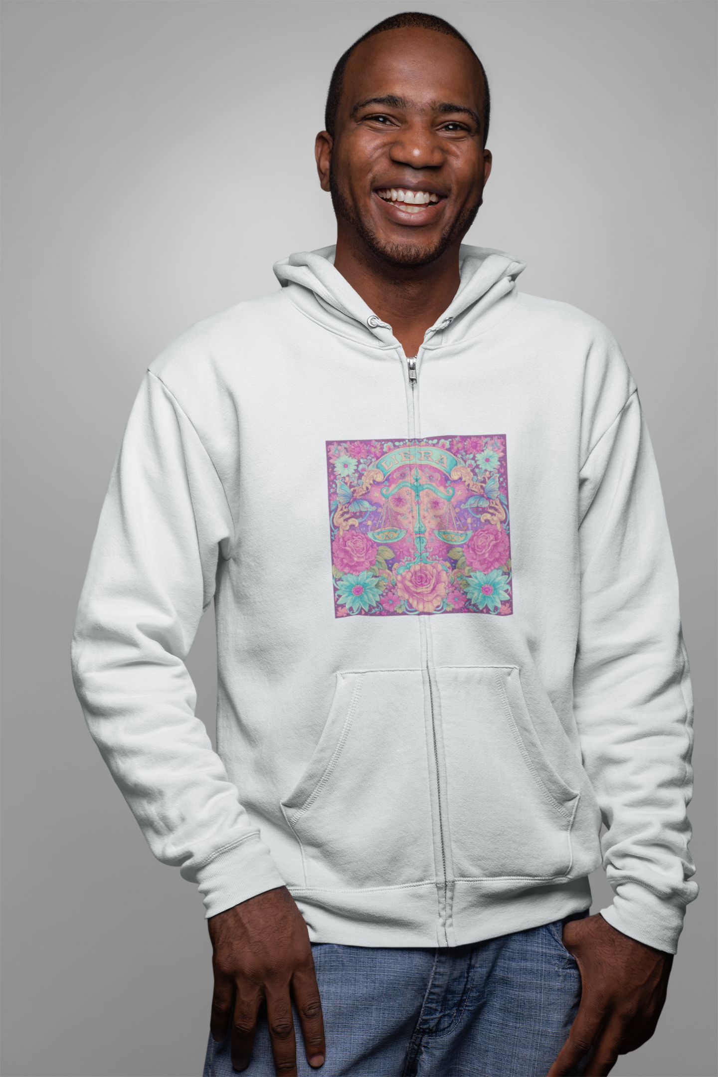 Colorful Floral Sweatshirt - Cozy Unisex Pullover for Spring, Fashionable Hoodie, Gift for Her, Boho Style, Casual Outfit