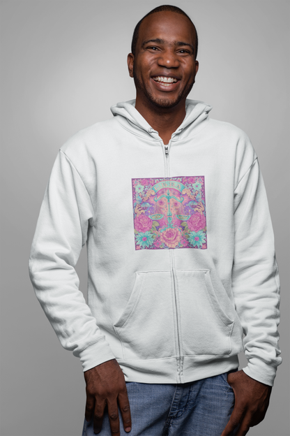 Colorful Floral Sweatshirt - Cozy Unisex Pullover for Spring, Fashionable Hoodie, Gift for Her, Boho Style, Casual Outfit