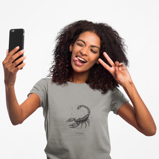 Scorpion Organic T-Shirt - Nature Lover's Apparel, Eco-Friendly Gift, Birthday Present, Casual Wear, Unique Design