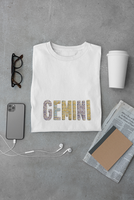 Gemini Zodiac T-Shirt, Unisex Astrology Tee, Horoscope Gift, Birthday T-Shirt, Astrology Lover Apparel