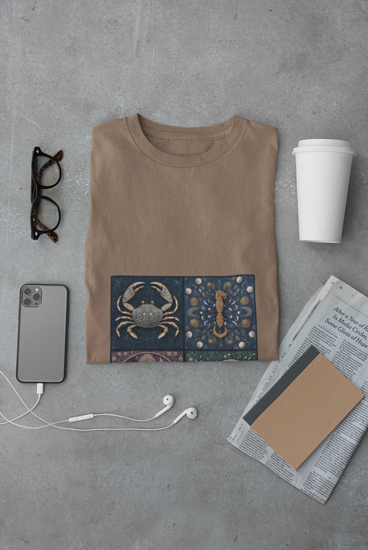 Ocean-Inspired Graphic T-Shirt for Nature Lovers, Beach Vibes, Summer Apparel, Astrology Gift, Unisex Casual Wear