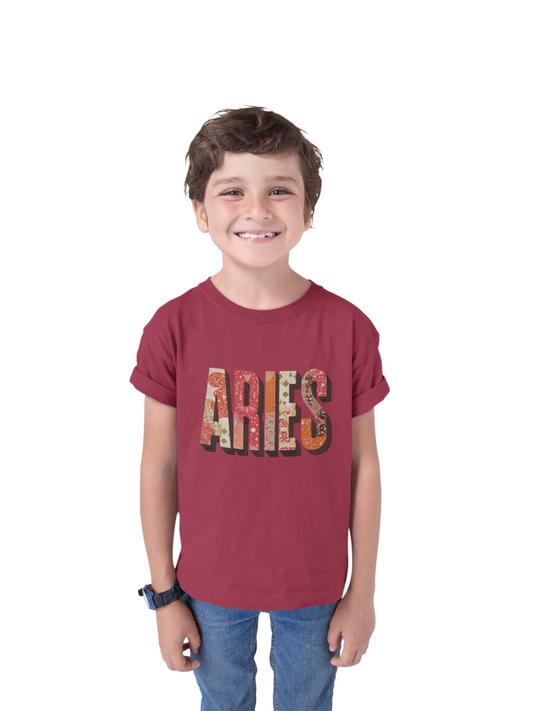 Aries Kids Tee, Astrology Shirt, Birthday Gift, Kids Zodiac Apparel, Aries Kids Clothing, Celestial Tee, Taurus Gift for Kids