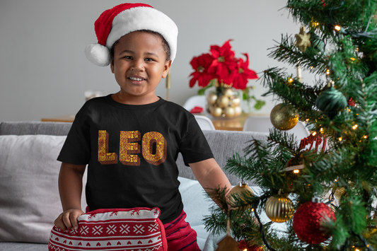 Leo Kids Cotton Tee - Perfect for Birthdays, Astrology Lovers, Gift for Leo Season, Zodiac Tops, Fun Kids Apparel